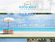 Tablet Screenshot of mymyrtlebeachcondos.com
